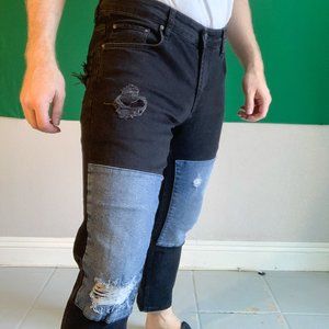 ASOS Men's Patchwork Jeans Slim